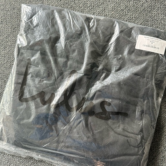 Black maxi dress with mesh panel at waist - Picture 5 of 6